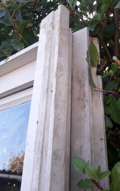 Wooden canopy 3 windows with bellows and abbatant
