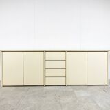 Cream lacquered sideboard 1980