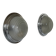 Pair of vintage wall lights, chrome and pressed sandblasted glass, France 1930