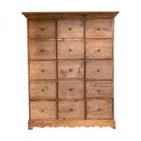 Commode de mercerie, meuble de métier vintage