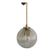 Vintage glass globe lamp