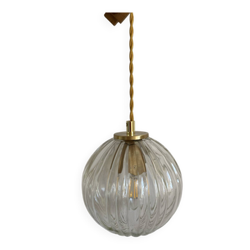 Vintage glass globe lamp