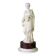Alabaster sculpture, lady with a mask in the antique style, 19th century