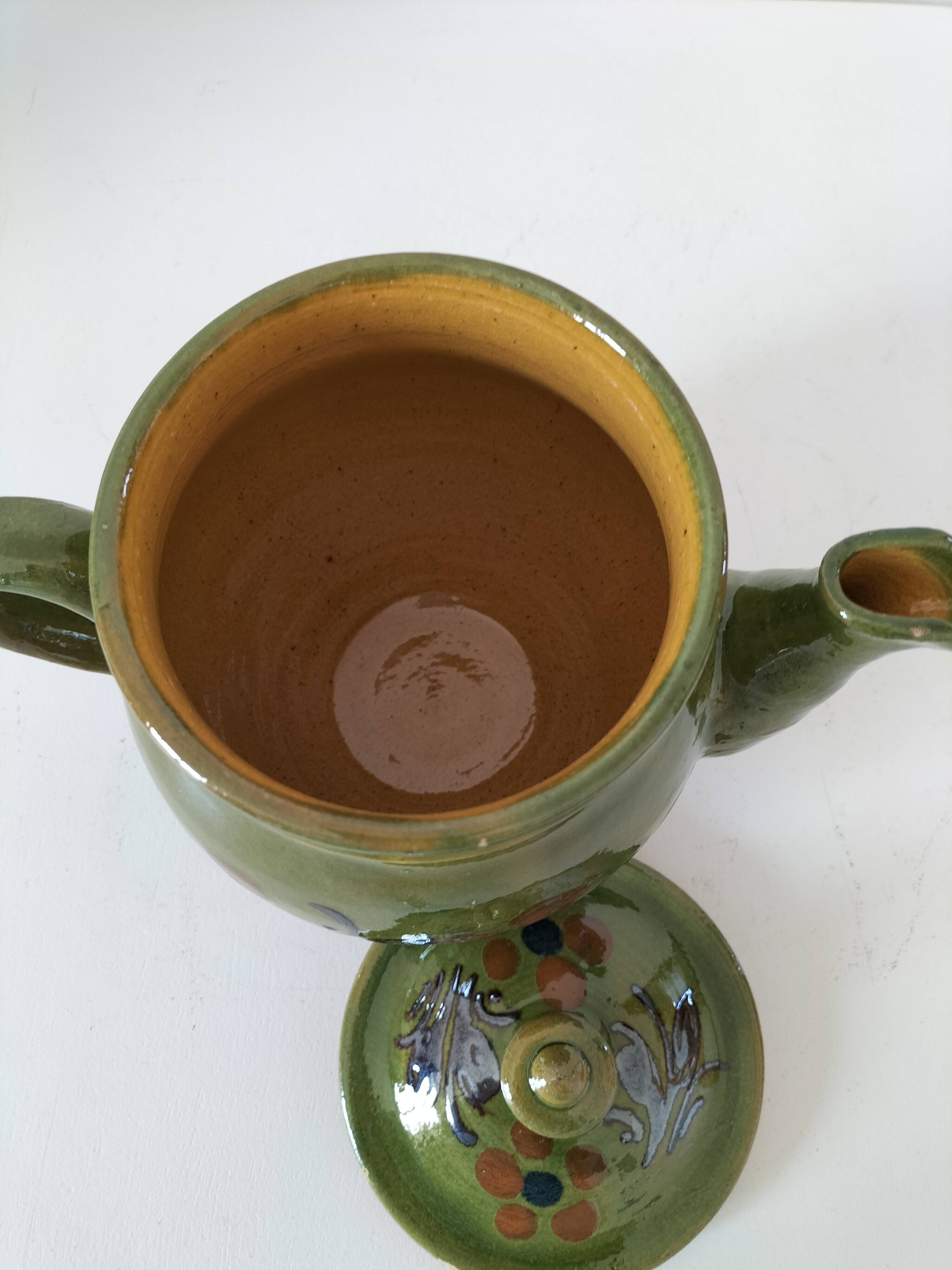 Vintage glazed stoneware jug