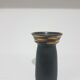 Juist vase, black and gold, ceramic, Germany, 1970s