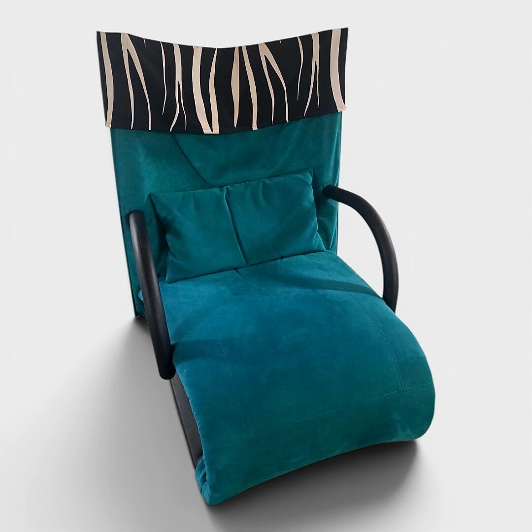 Rare Ligne Roset Armchair with Ottoman - Circa 1970