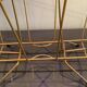 Collector vintage 60s magazine holder in gold painted metal