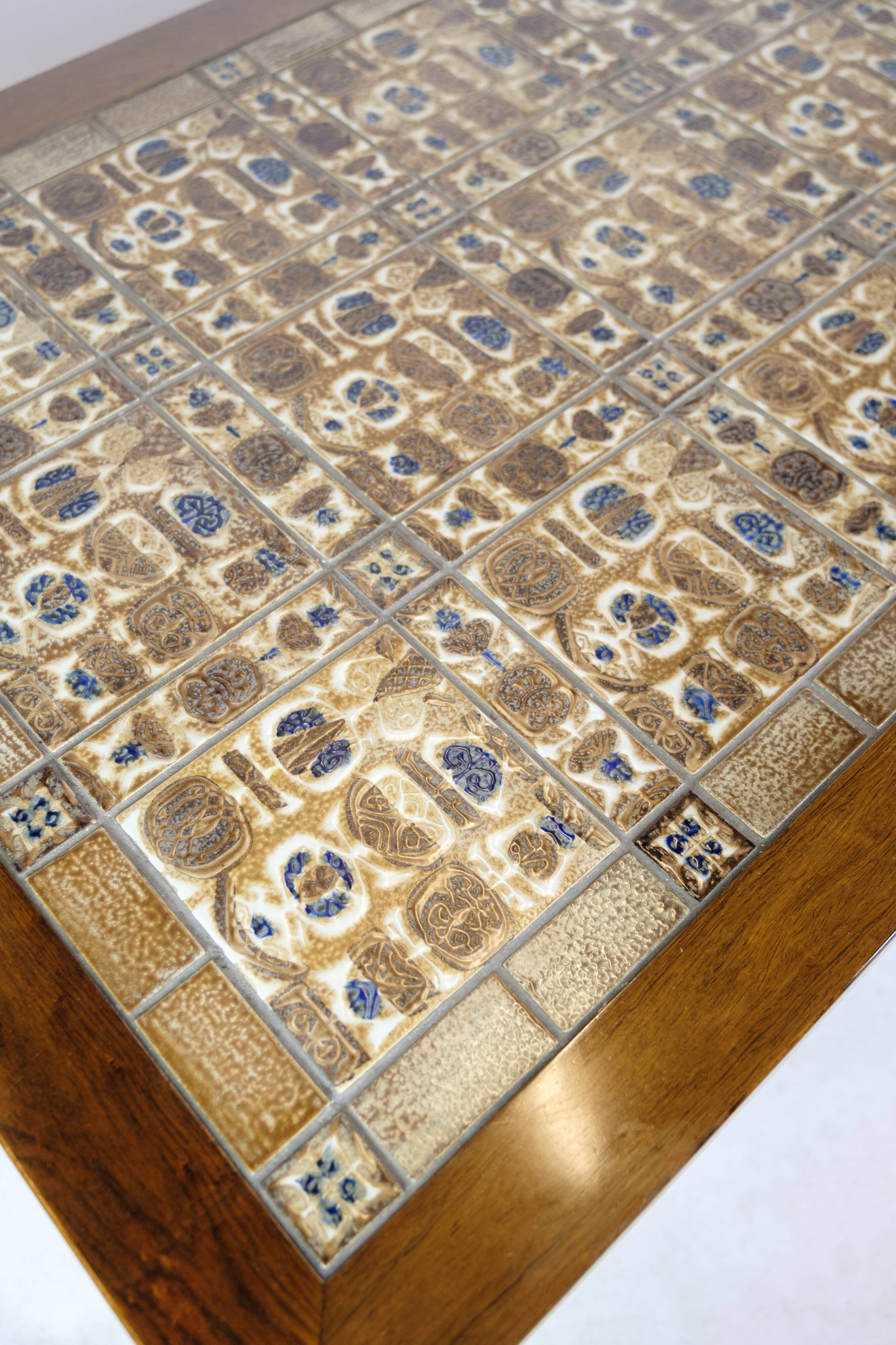 Coffee table In Rosewood  By Severin Hansen, Made By Haslev Møbelfabrik From 1960s