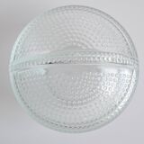 Glass candy bowl, sugar bowl, by Adolf Matura for Libochovice glass factory, 1970's.