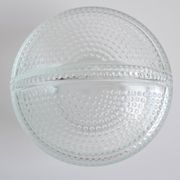 Glass candy bowl, sugar bowl, by Adolf Matura for Libochovice glass factory, 1970's.