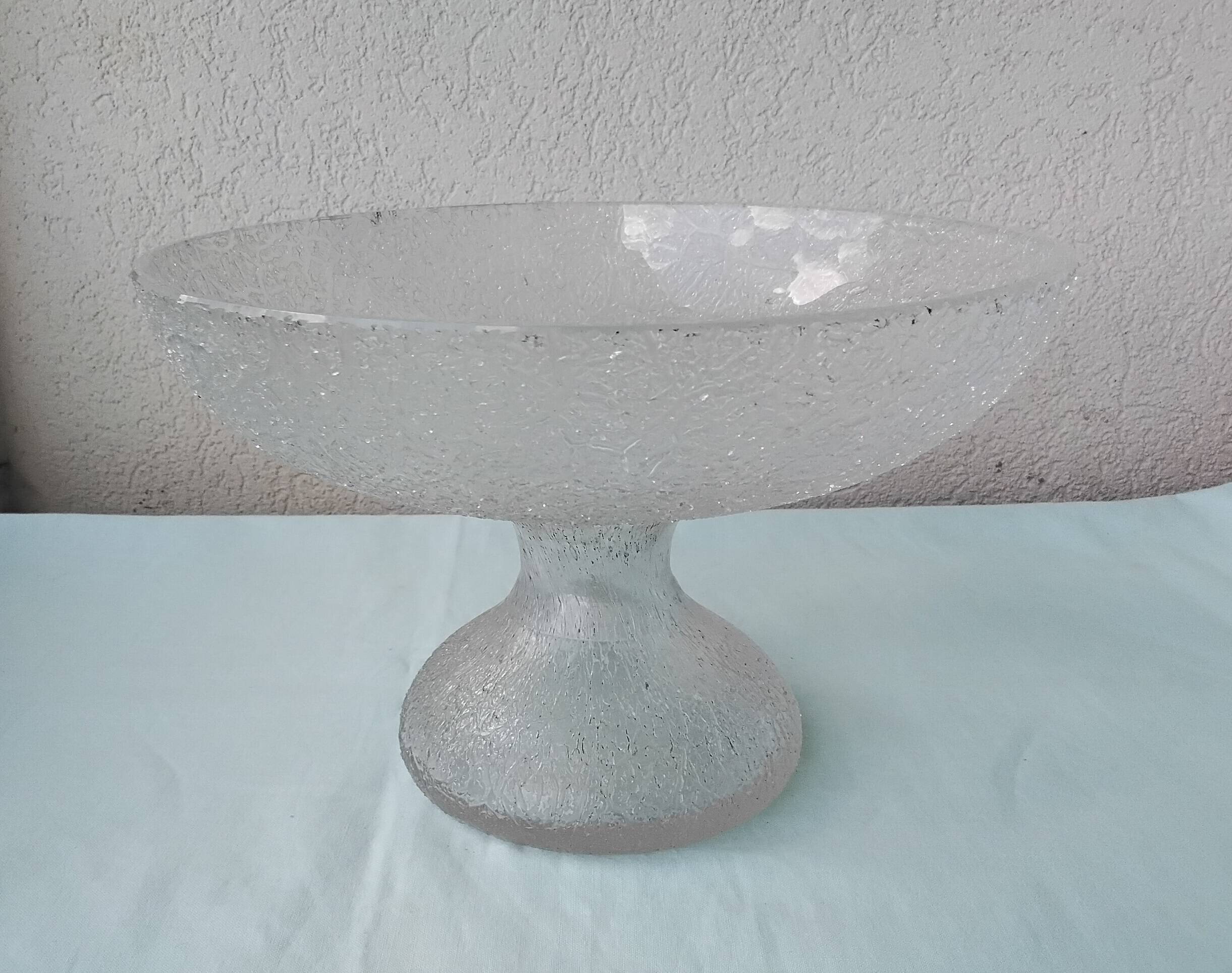 Crystal bowl on a pedestal