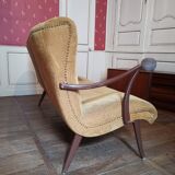 Scandinavian wing sofa 50s 60s