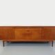 Vintage Scandinavian teak sideboard from the 60s by designer Edvard Valentinsen for Samcom
