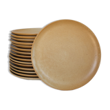 Lot de 16 assiettes en grès