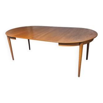 Table scandinave vintage teck années 60 Johannes Andersen