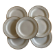 Set of 7 neo-classical plates directoire fine earthenware from Gien 19th