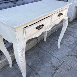 Console en bois peinte country corner