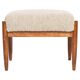 Unique grey alpaca wool stool, Edmund Homa, Poland, 1960s