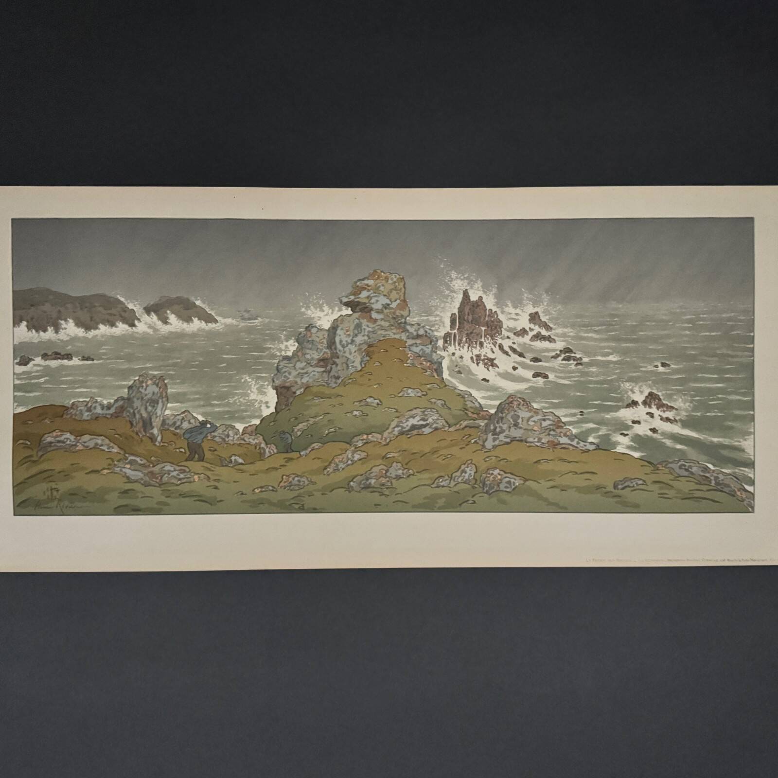 Lithograph by Henri Rivière The Fairytale Hours - The Storm