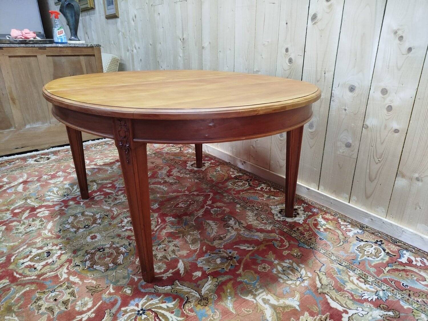 Oval Art Nouveau style dining table