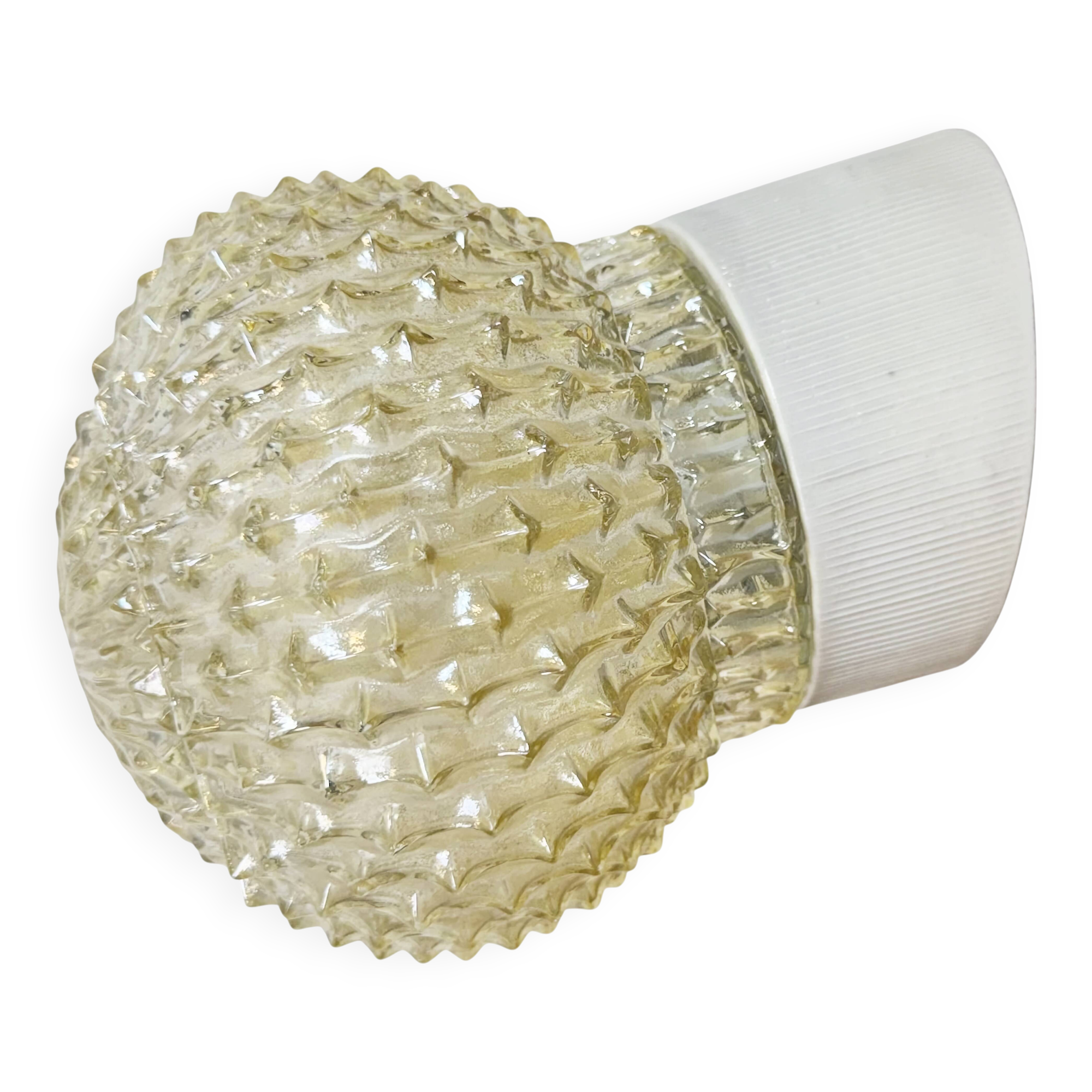 Vintage White Porcelain Wall Light, 1970s