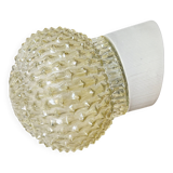 Applique murale vintage en porcelaine blanche, années 1970