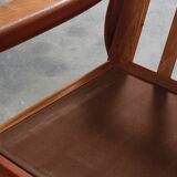 Canapé vintage 2 places Holstebro en teck, design danois du milieu du siècle