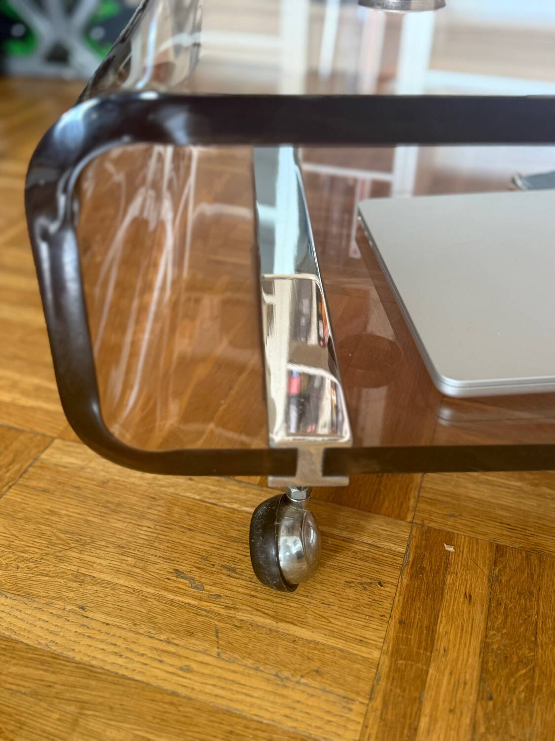 Table basse en Plexiglas Michel Dumas