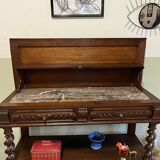 Console or turned wooden service table