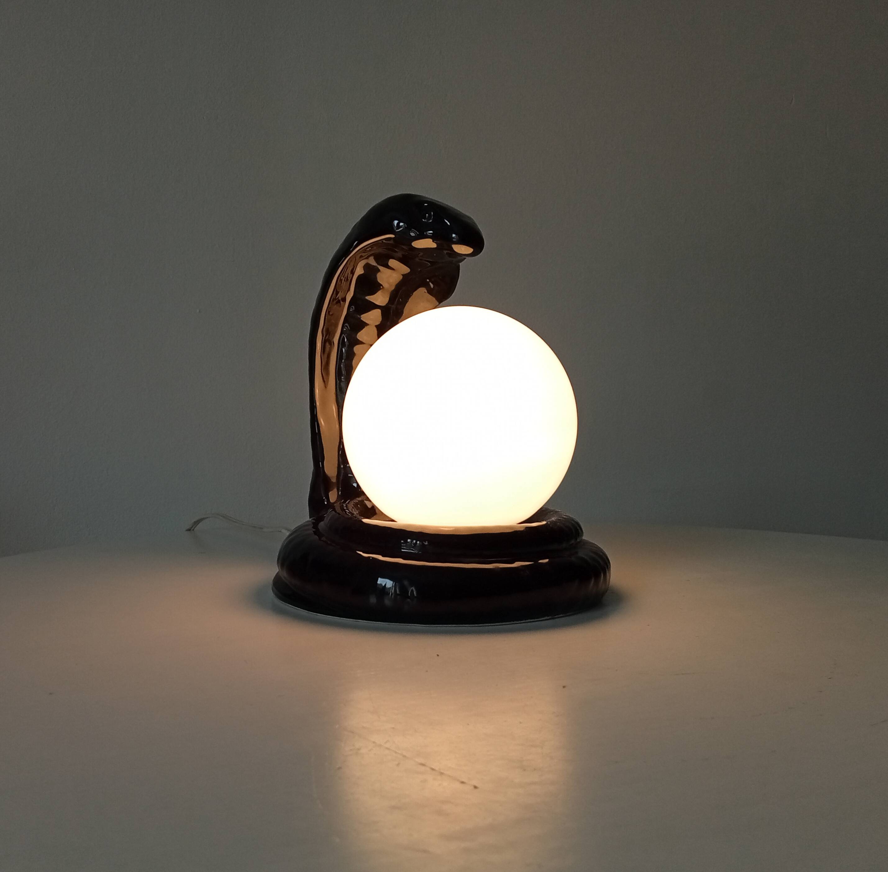 Vintage Italian Cobra lamp from the 70s