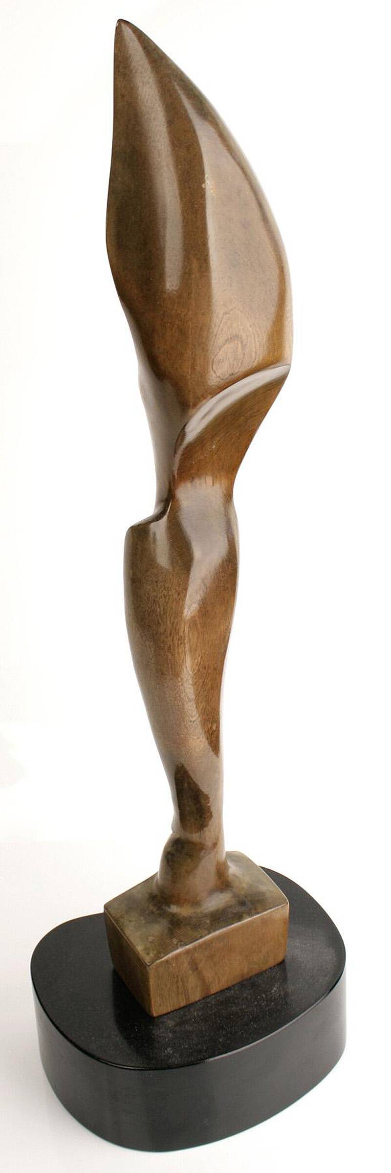 Pair of Large Vintage Teak Sculptures, 1950s