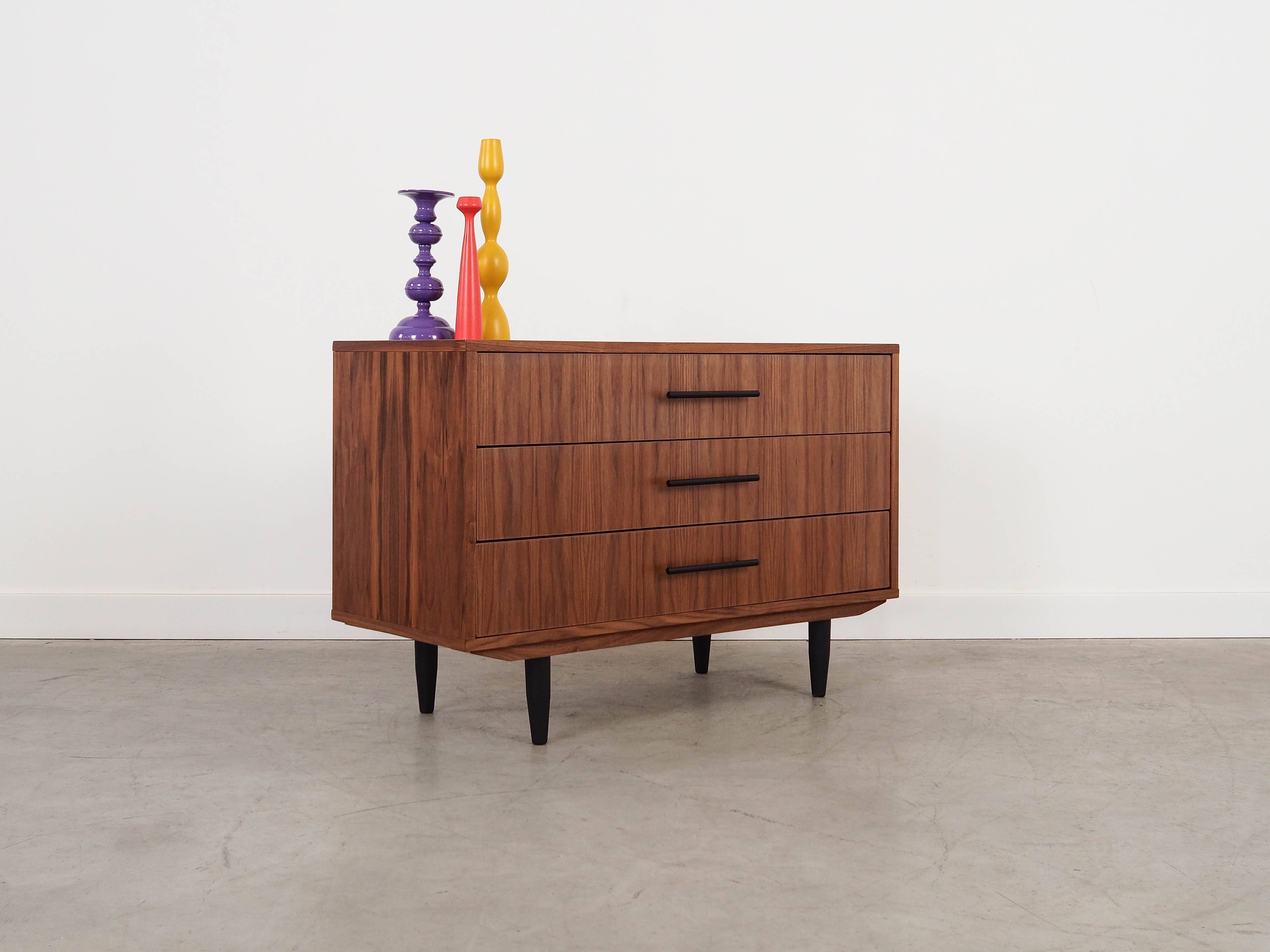 Walnut chest of drawers, Scandinavian design