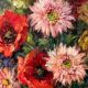 A. Lombaert. Peinture "Bouquet".