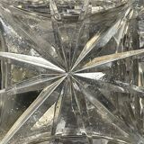 Decanter with handle frame Crystal factory A H (Western Germany)