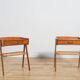 Mid-Century Teak and Rattan Nightstands by Søren Rasmussen, Denmark, 1960s,