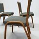 4 Bow wood chairs, Steiner edition, 1950