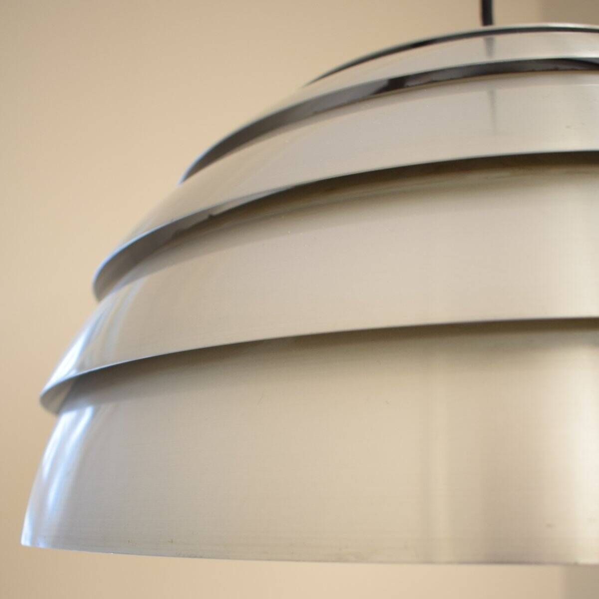 Mid-Century Swedish Chrome Pendant Lamp by Hans-Agne Jakobsson for Markaryd, 1960s