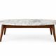 Table basse scandinave vintage en marbre