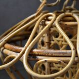 Rattan and cane pendant light from the 50s/60s