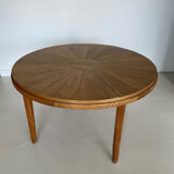 Handcrafted vintage round dining table