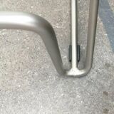 Postmodern German kitchen bar stool Kreuzschwinger by Till Behrens for Schlubach, 1980s.