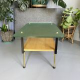 Coffee table with frosted glass top