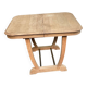 Art Deco extendable dining table with a central pedestal, stripped, made of solid oak 193.