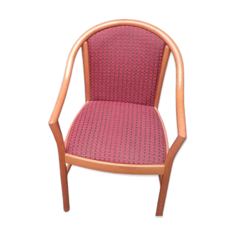 Armchair with beech armrest