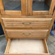 Buffet parisien vitré Art déco en bois brut