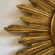Large witch's eye sun mirror dia 52cm curved vintage 1960