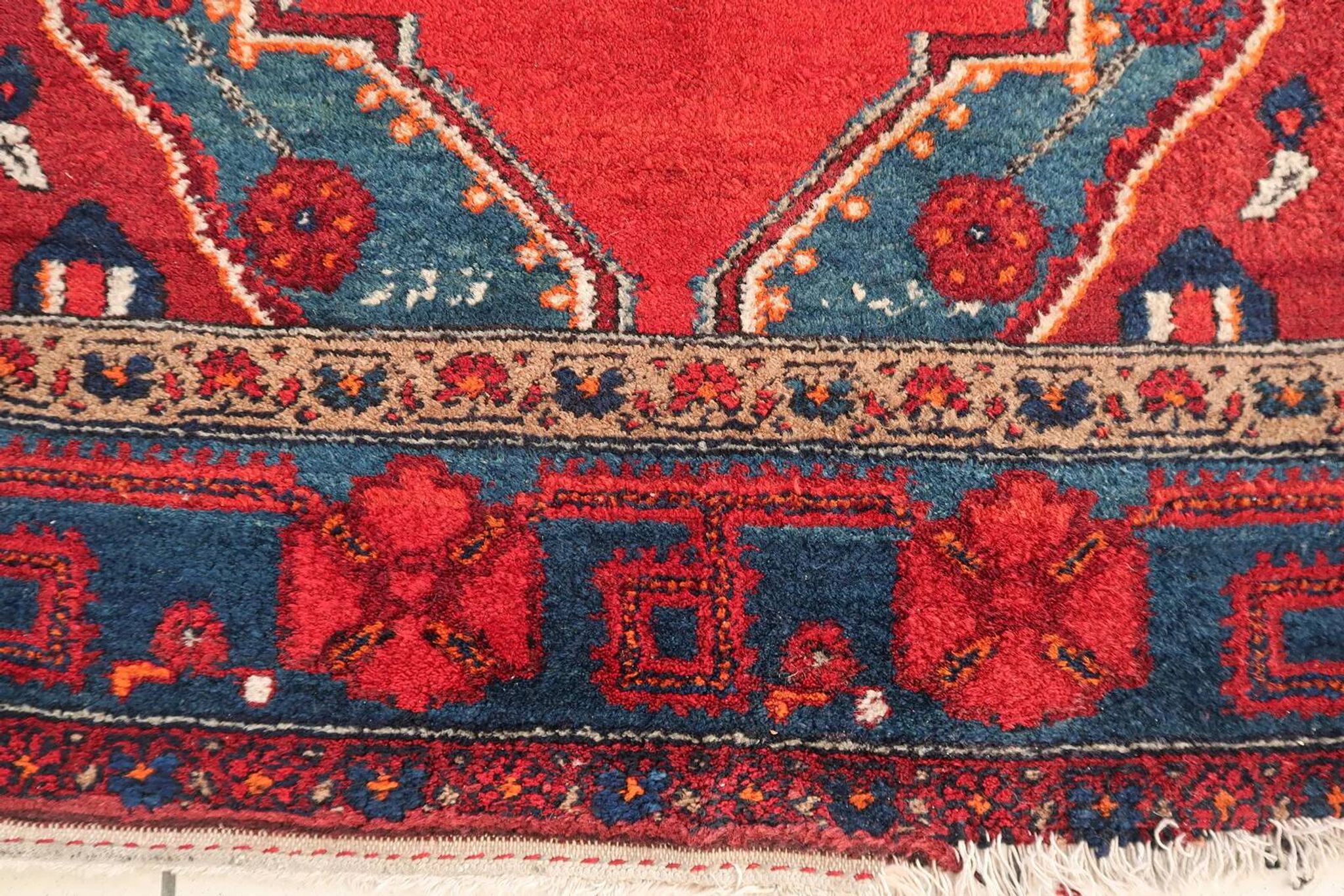 Antique 1920s Persian Malayer rug 127cm x 220cm - 1C1252