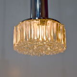 Lustre waterfall 3 glass and chrome suspensions