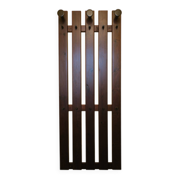 Mid century wall mounted coat and hat rack, 1960s