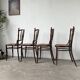 Set of 4 Fischel caned bistro chairs